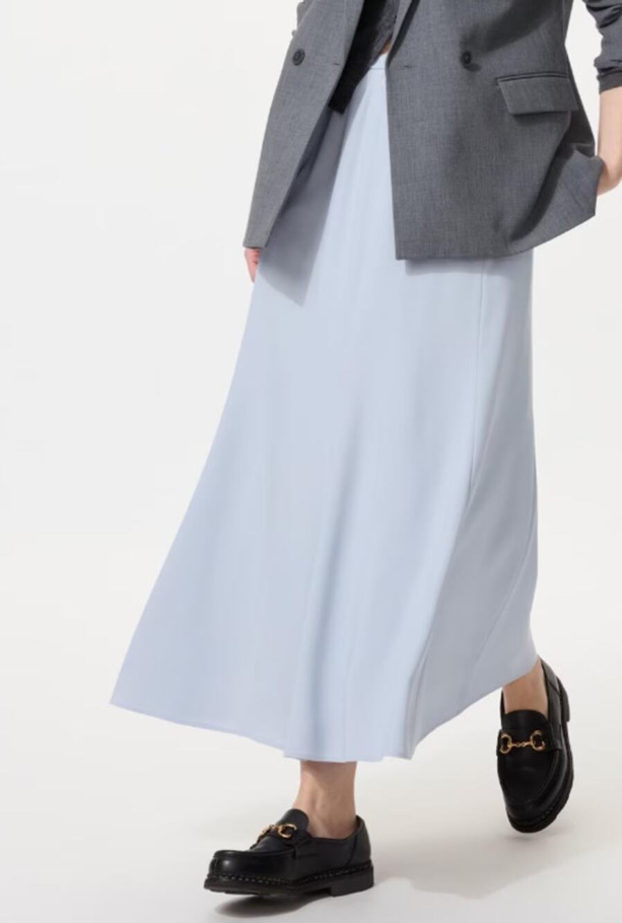 Uniqlo Mermaid Maxi Skirt in Blue